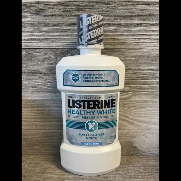 Listerine Healthy White Restoring Whitening Mouthwash 32 Fl Oz Discontinued